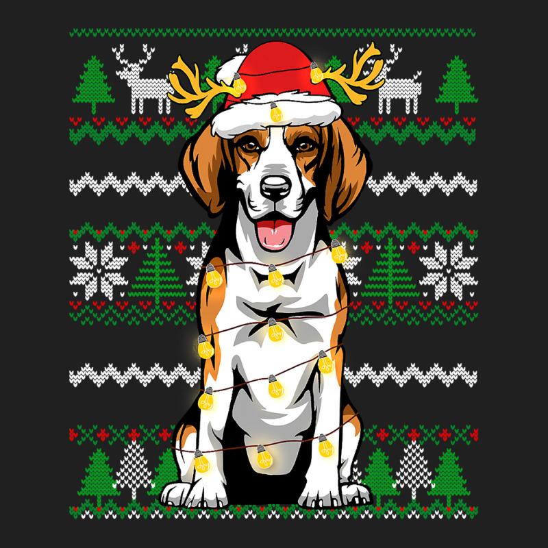 Beagle Christmas Lights Xmas Matching Family Dog Lover 129 Dog Lover Ladies Polo Shirt by pester | Artistshot