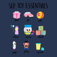 Slip Toy Essentials Slp Speech Pathologist Speech Therapy T Shirt Men Denim Jacket | Artistshot