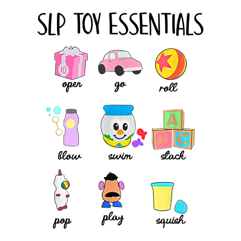 Slip Toy Essentials Slp Speech Pathologist Speech Therapy T Shirt Long Sleeve Shirts | Artistshot