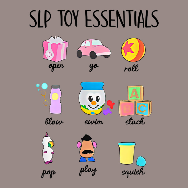 Slip Toy Essentials Slp Speech Pathologist Speech Therapy T Shirt Vintage T-shirt | Artistshot