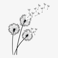 Mood Classy Dandelion Blowing Away In Wind Into The Sky T Shirt Ladies Fitted T-shirt | Artistshot