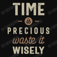 Time Is Precious Waste It Wisely Funny Crop Top | Artistshot