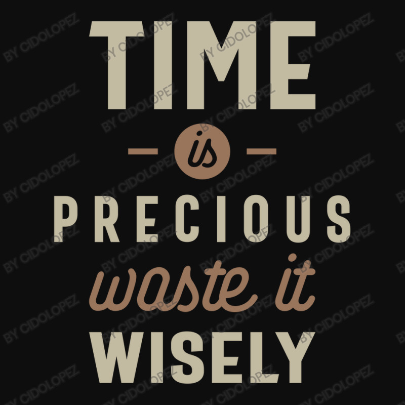 Time Is Precious Waste It Wisely Funny Crop Top by cidolopez | Artistshot