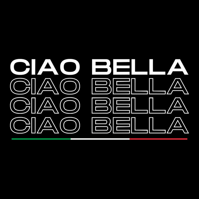 Ciao Bella Italy Saying With Italian Flag For Italia Lover Long Sleeve Long Sleeve Shirts | Artistshot