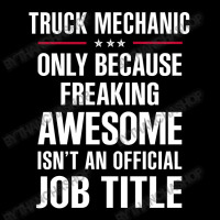 Gift For Freaking Awesome Truck Mechanic Cropped Hoodie | Artistshot