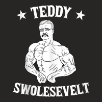 Teddy Roosevelt Body Building Work Out Muscle Gym Gift Tank Top Ladies Fitted T-shirt | Artistshot