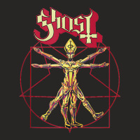 Ghost – Red Popestar Man Tank Top Ladies Fitted T-shirt | Artistshot