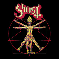 Ghost – Red Popestar Man Tank Top Men's 3/4 Sleeve Pajama Set | Artistshot