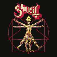 Ghost – Red Popestar Man Tank Top Scorecard Crop Tee | Artistshot