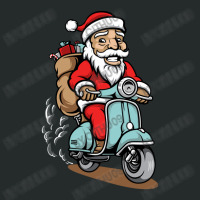 Santa Ride A Scooter Women's Triblend Scoop T-shirt | Artistshot