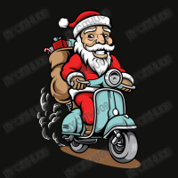 Santa Ride A Scooter Scorecard Crop Tee | Artistshot