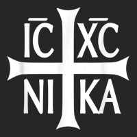 Ic Xc Nika Cross T Shirt Eastern Christian Greek Tee Shirt Ladies Fitted T-shirt | Artistshot