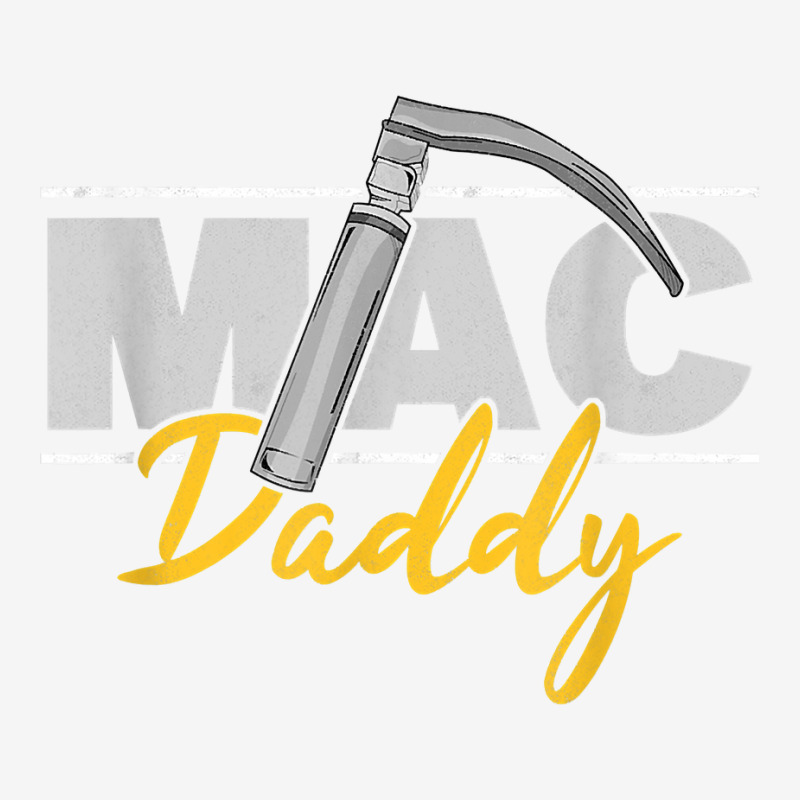 Mac Daddy Funny Anesthetist Fathers Day Gift Laryngoscope T Shirt Portrait Canvas Print | Artistshot