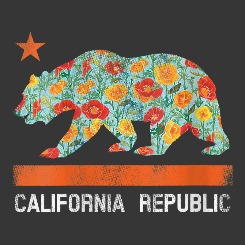 Womens California Republic State Bear Star Poppy Flower La Cali Tee V Toddler Hoodie by loreyviwootenm | Artistshot