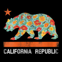 Womens California Republic State Bear Star Poppy Flower La Cali Tee V Baby Beanies | Artistshot