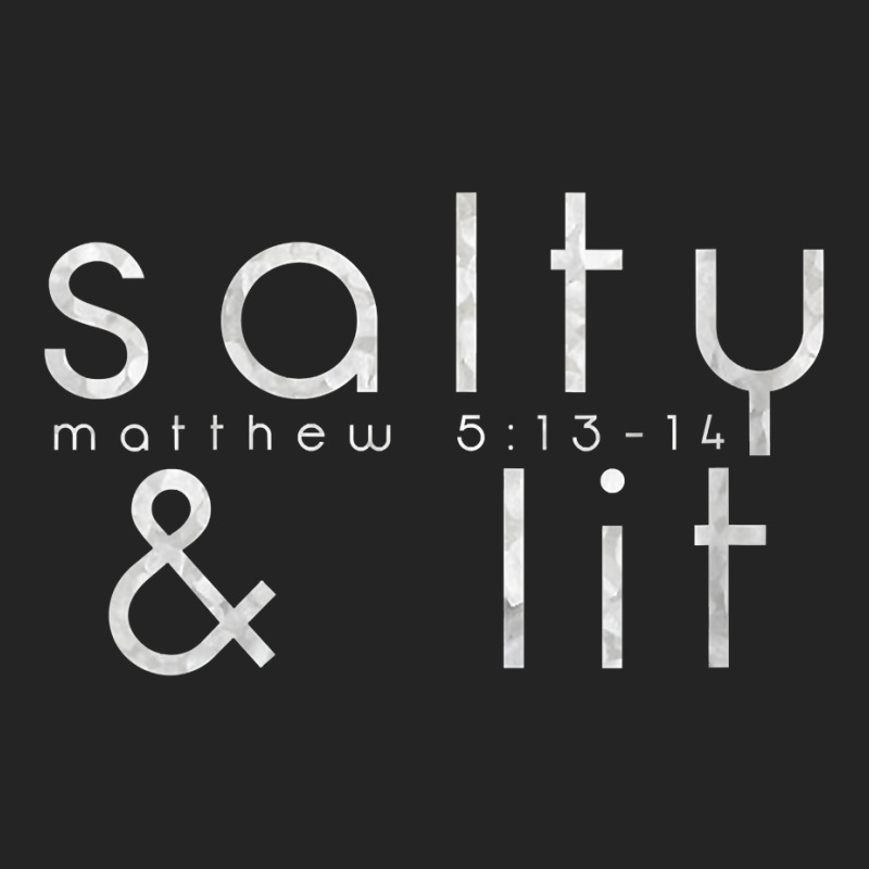 Womens Salty And Lit Matthew 513 14 Christian Salt Of The Earth V Neck 3/4 Sleeve Shirt | Artistshot