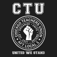 Womens Chicago Teachers Union On Strike Protest United We Stand V Neck Classic T-shirt | Artistshot