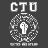 Womens Chicago Teachers Union On Strike Protest United We Stand V Neck Vintage T-shirt | Artistshot