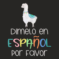 Womens En Espanol Por Favor Maestra Bilingual Spanish Teacher T Shirt Ladies Fitted T-shirt | Artistshot