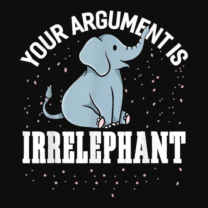 Your Argument Is Irrelephant Funny Elephant Crop Top by LeonelSalas | Artistshot