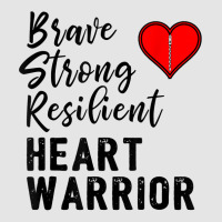 Heart Warrior Chd Awareness Brave Strong Resilient Shirt T Shirt Medium-length Apron | Artistshot