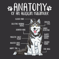 Funny Anatomy Alaskan Malamute Dog Lover T Shirt Vintage Short | Artistshot