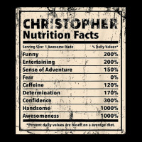 Christopher Nutrition Facts Funny Name Humor Nickname T Shirt Adjustable Cap | Artistshot