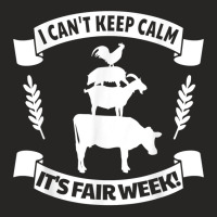 Fun State And County Fair Show   Farm Animal Showing Quote T Shirt Ladies Fitted T-shirt | Artistshot