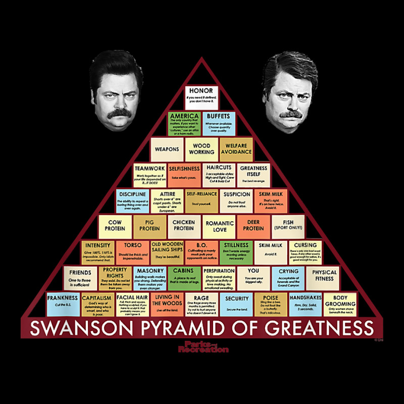 Parks & Recreation Swanson Pyramid Of Greatness T Shirt Youth Hoodie by klezgbnist | Artistshot