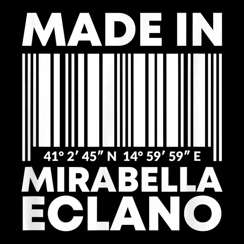 Made In Mirabella Eclano Barcode T Shirt Adjustable Cap | Artistshot