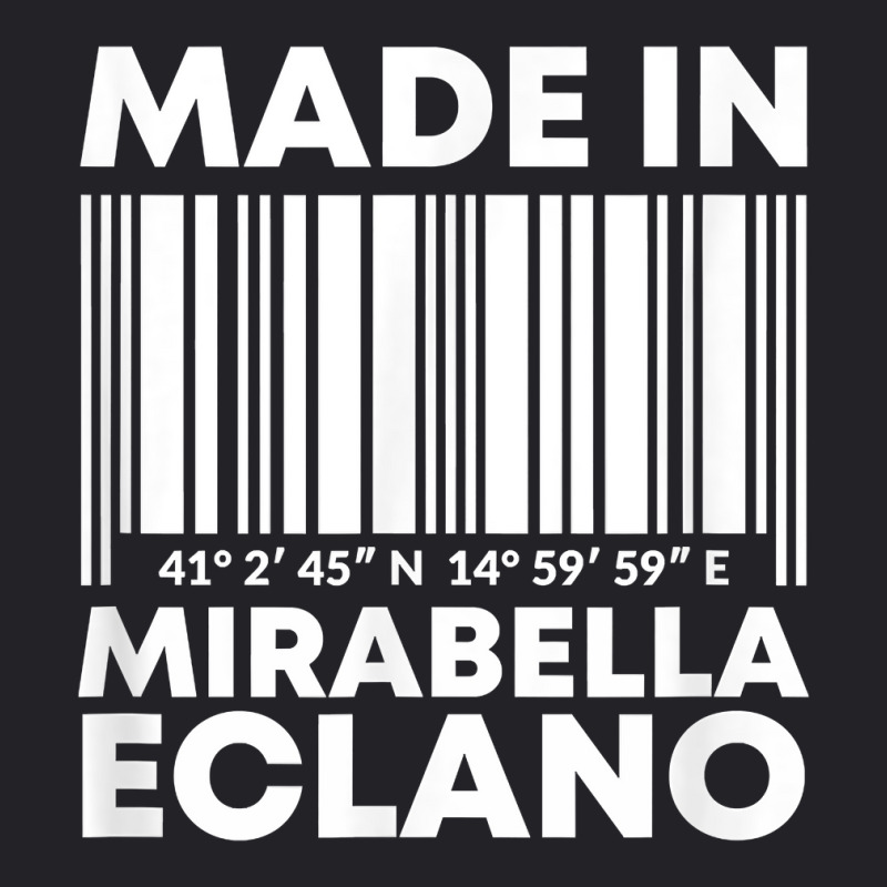 Made In Mirabella Eclano Barcode T Shirt Youth Tee | Artistshot