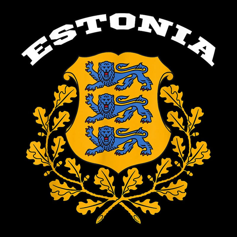 Estonia T Shirt Coat Of Arms Tee Flag Souvenir Tallinn T Shirt Zipper Hoodie | Artistshot