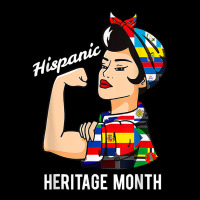 National Hispanic Heritage Month Woman Latin Culture Flags T Shirt Adjustable Cap | Artistshot