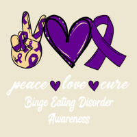 Peace Love Cure Binge Eating Disorder Ribbon Awareness Pullover Hoodie Cropped Hoodie | Artistshot