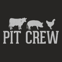 Pit Crew Cow Pig Chicken Barbecue Cookout Grilling Out T Shirt Ladies Fitted T-shirt | Artistshot