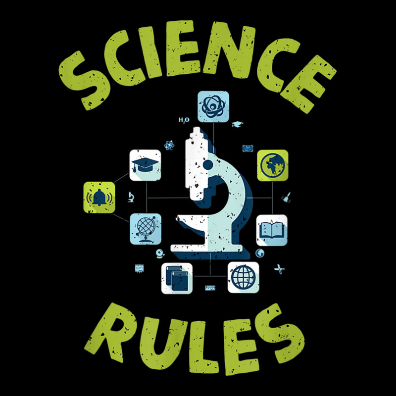 Science Rules With Microscope Tee Shirt Youth Hoodie | Artistshot