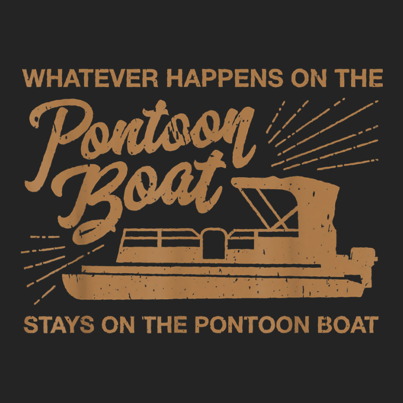 Whatever Happens On The Pontoon Boat T Shirt 3/4 Sleeve Shirt | Artistshot