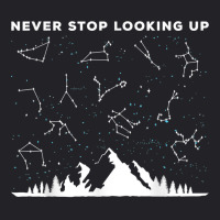 Never Stop Looking Up Stargazing Star Lover Constellation T Shirt Youth Tee | Artistshot