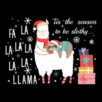 Sloth Fa La La Llama Christmas Long Sleeve T Shirt License Plate Frame | Artistshot