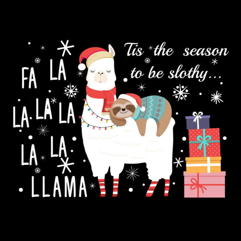 Sloth Fa La La Llama Christmas Long Sleeve T Shirt License Plate Frame | Artistshot