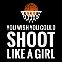 Shoot Like A Girl Cute Basketball Sports T Shirt Long Sleeve Baby Bodysuit | Artistshot