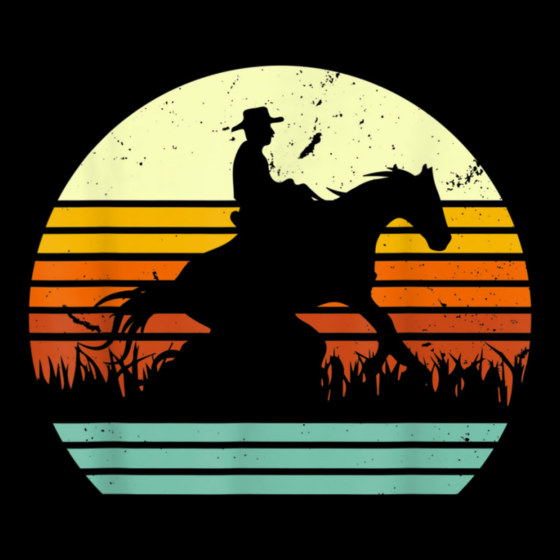 Western Cowboy Reining Horse Sliding Stop Retro Sun Style T Shirt Adjustable Cap | Artistshot