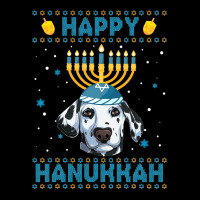 Dalmatian Dog Mens Happy Hanukkah Dalmatian Hanukkah Ugly Sweater Chri Adjustable Cap | Artistshot