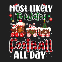 Football Matching Most Likely To Watch Football All Day Christmas 104 Ladies Polo Shirt | Artistshot