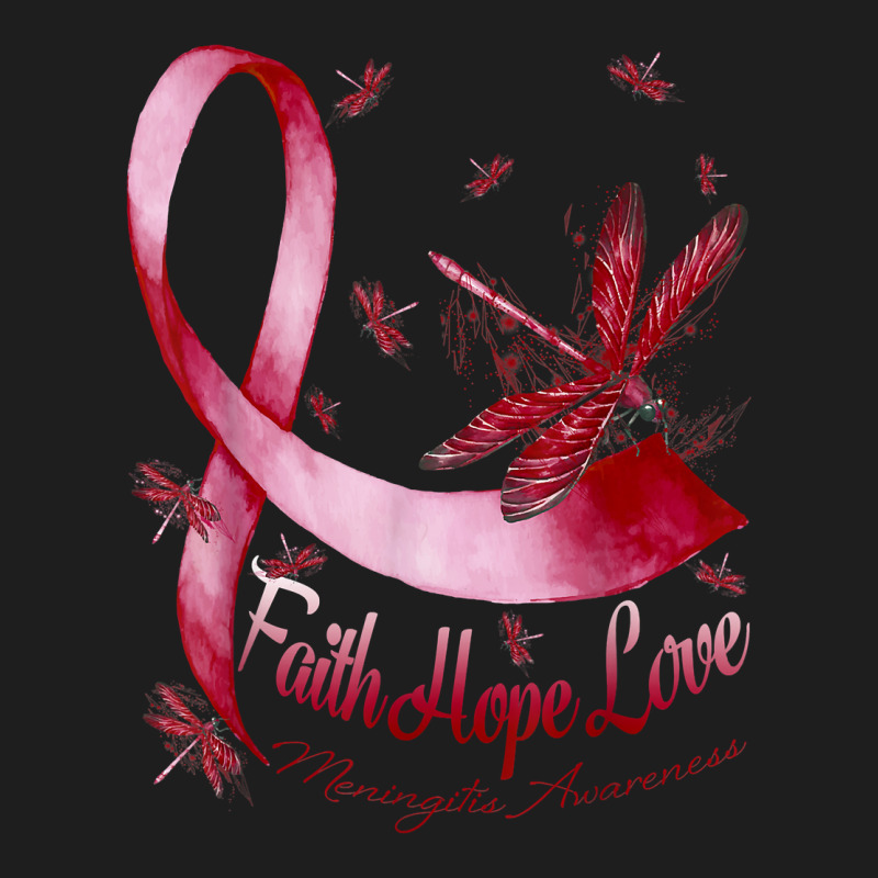 Faith Hope Love Meningitis Awareness Dragonfly T Shirt Classic T-shirt by dubrayhecallezhd | Artistshot