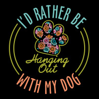 I'd Rather Be Hanging Out With My Dog Cropped Hoodie | Artistshot