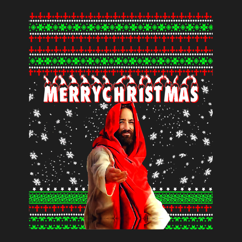 Christian Merry Christmas Funny Jesus Nativity 262 Bibble Jesus Classic T-shirt by pester | Artistshot