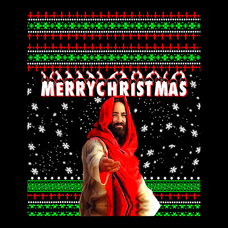 Christian Merry Christmas Funny Jesus Nativity 262 Bibble Jesus Fleece Short by pester | Artistshot