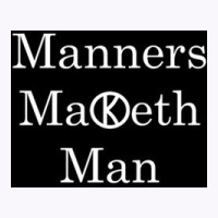 Manners Maketh Man   Slogan Tank Top | Artistshot