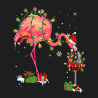 Flamingo Tropical Funny Flamingo Drinking Wine On Christmas Xmas Pajam Classic T-shirt | Artistshot